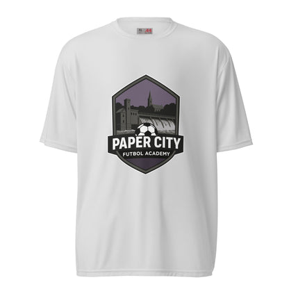 Active | Moisture Wicking Shirt | Paper City Futbol Academy | Vanguard Shield Logo