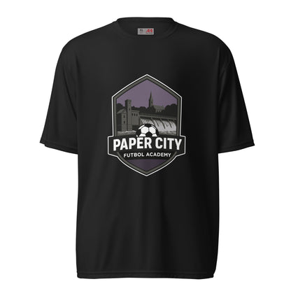 Active | Moisture Wicking Shirt | Paper City Futbol Academy | Vanguard Shield Logo