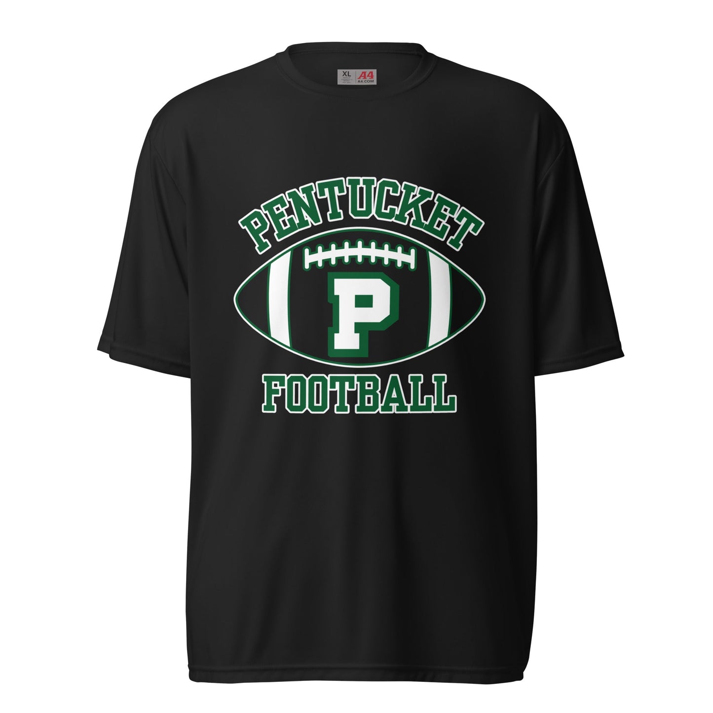 Active | Moisture Wicking Shirt | Pentucket Youth Football and Cheer | Varsity Badge Logo