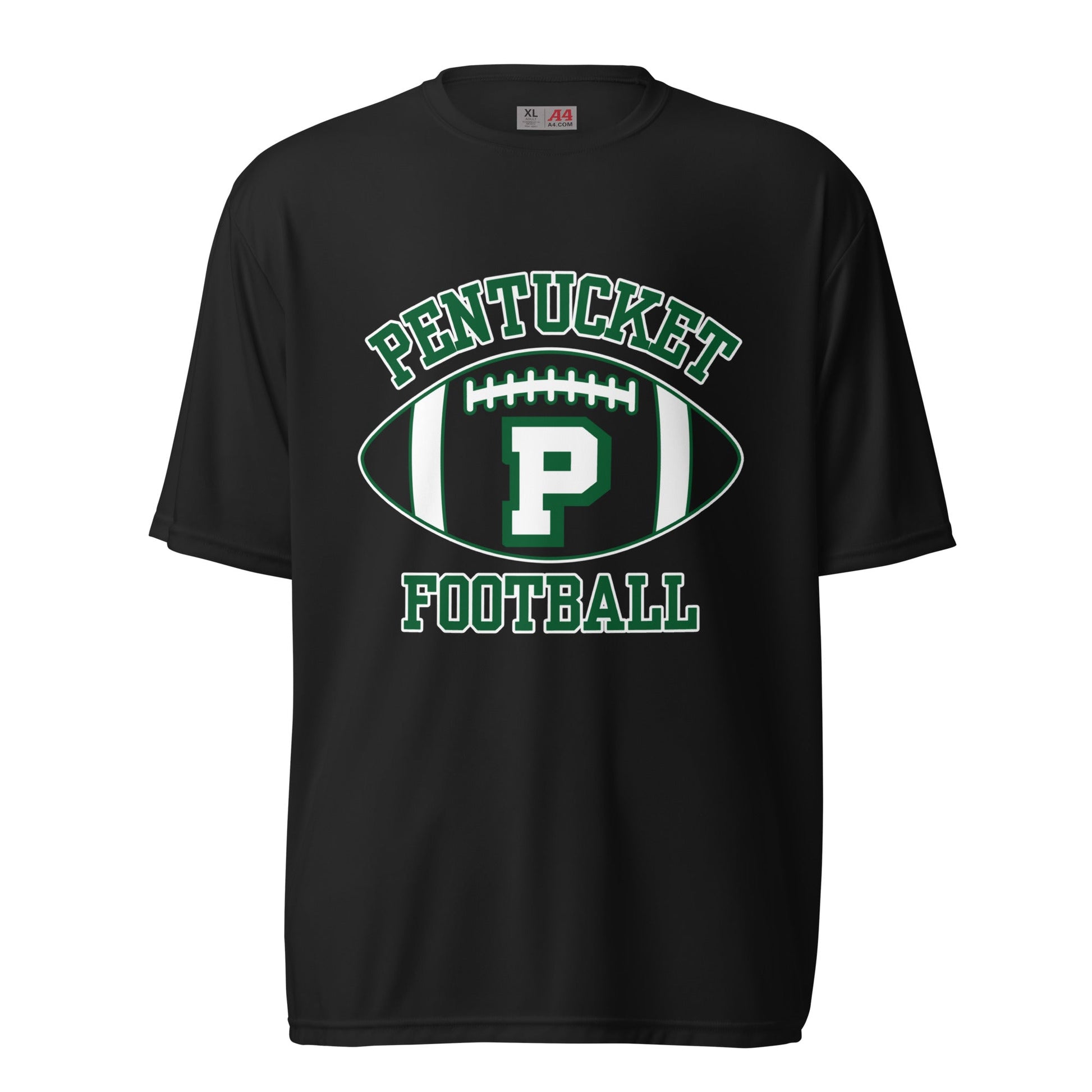 Active | Moisture Wicking Shirt | Pentucket Youth Football and Cheer | Varsity Badge Logo