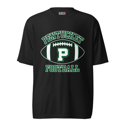 Active | Moisture Wicking Shirt | Pentucket Youth Football and Cheer | Varsity Badge Logo