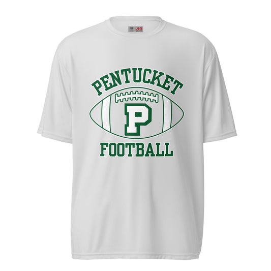 Active | Moisture Wicking Shirt | Pentucket Youth Football and Cheer | Varsity Badge Logo
