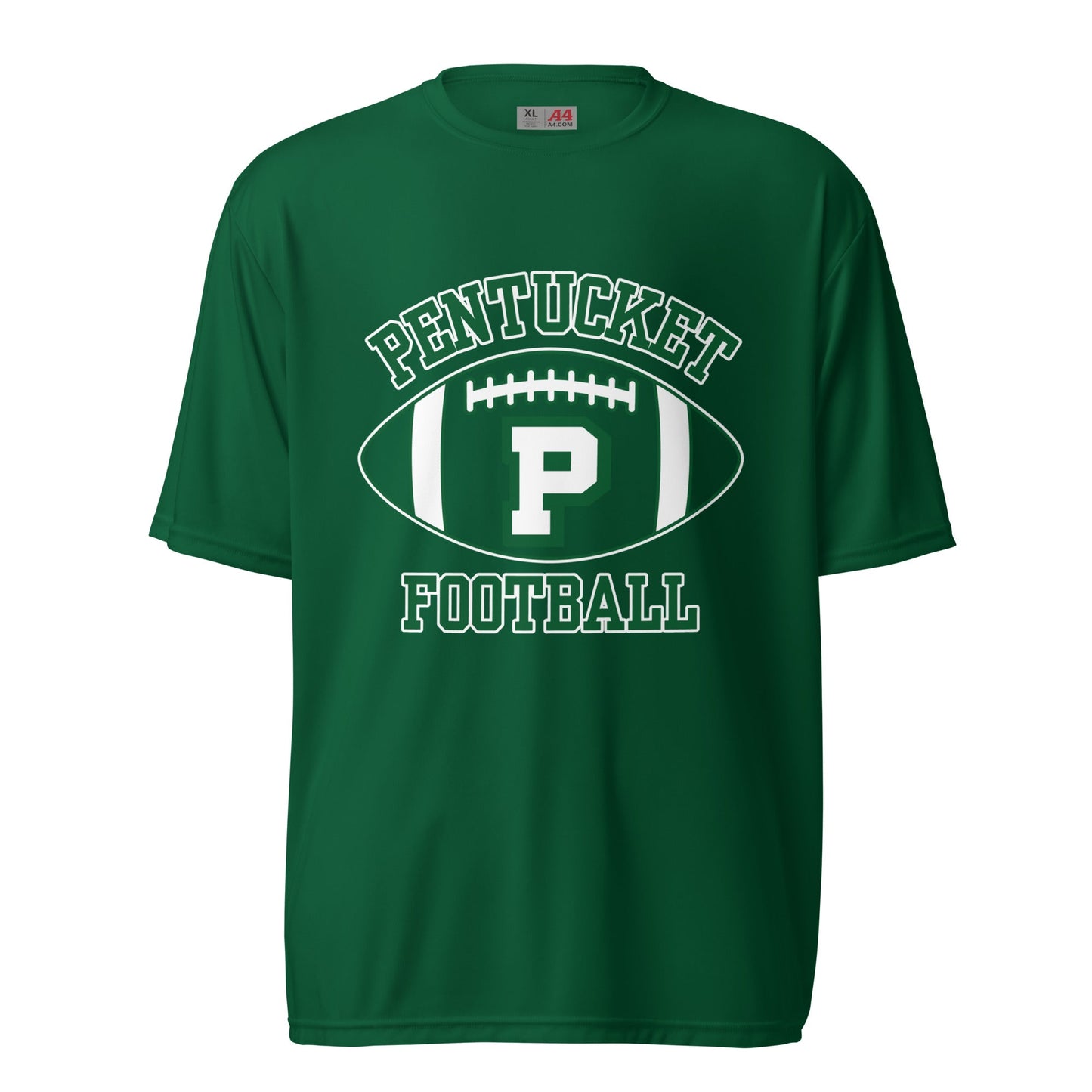 Active | Moisture Wicking Shirt | Pentucket Youth Football and Cheer | Varsity Badge Logo