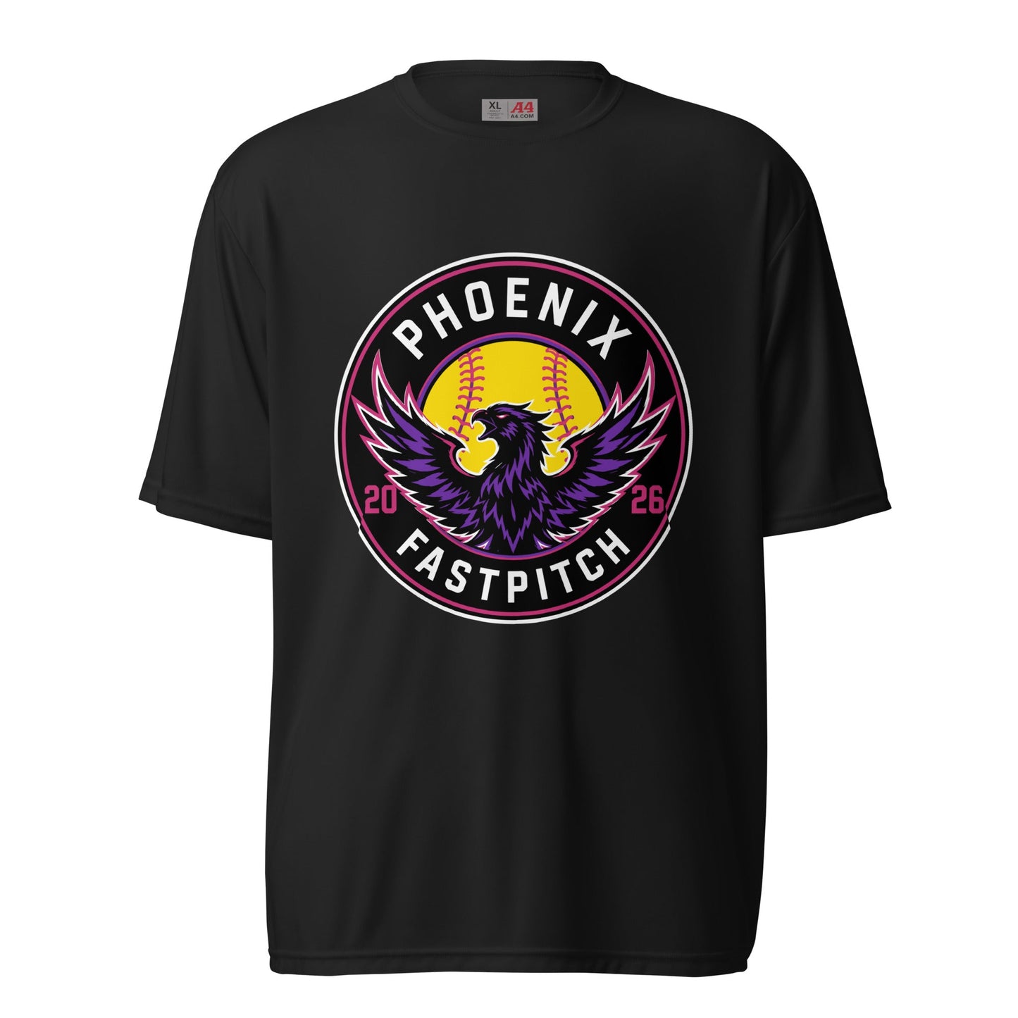 Active | Moisture Wicking Shirt | Phoenix Fastpitch | Badge Logo