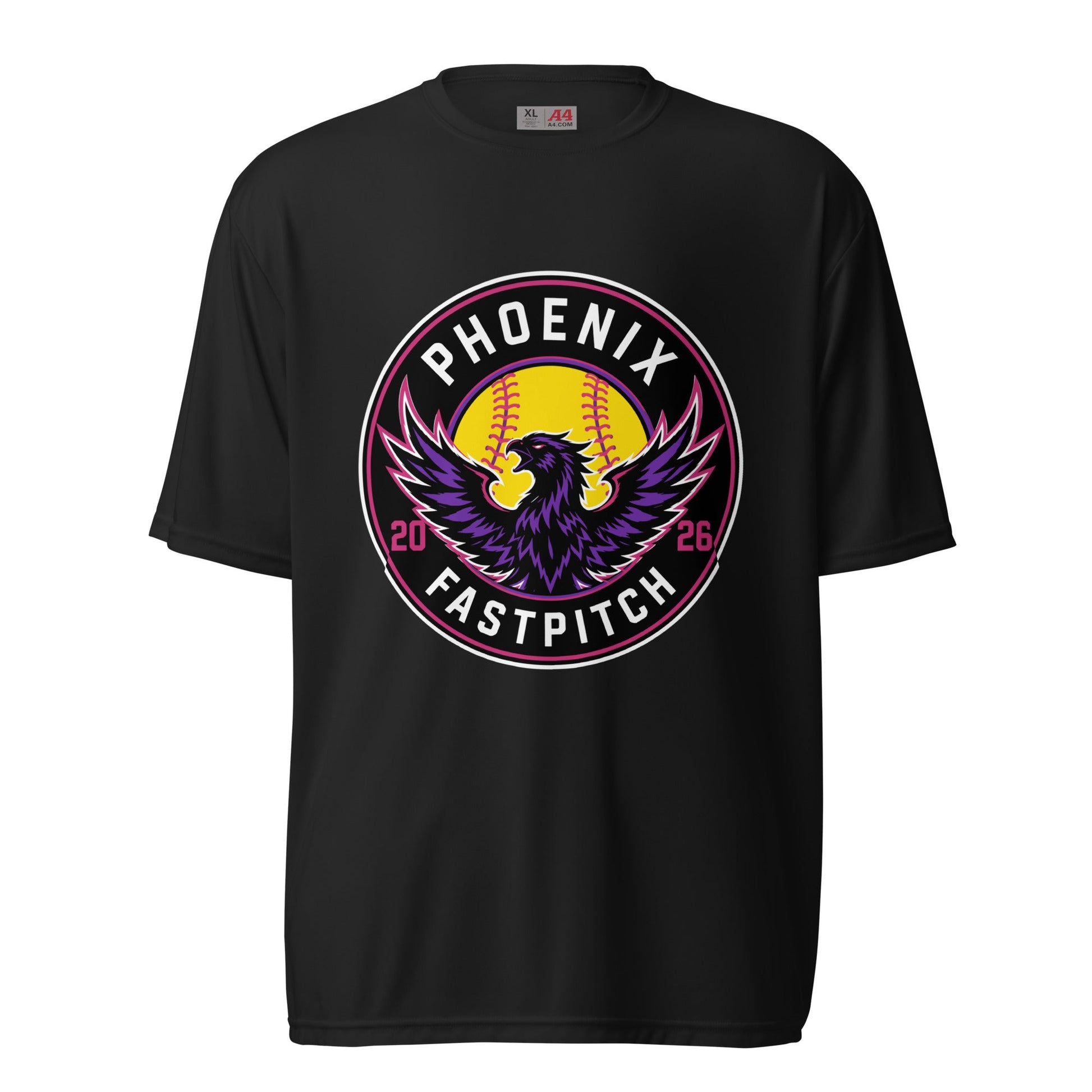 Active | Moisture Wicking Shirt | Phoenix Fastpitch | Badge Logo