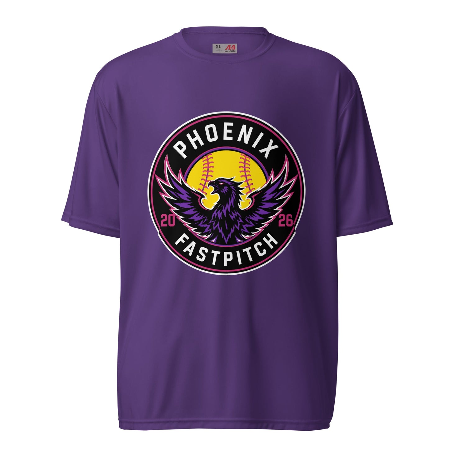 Active | Moisture Wicking Shirt | Phoenix Fastpitch | Badge Logo