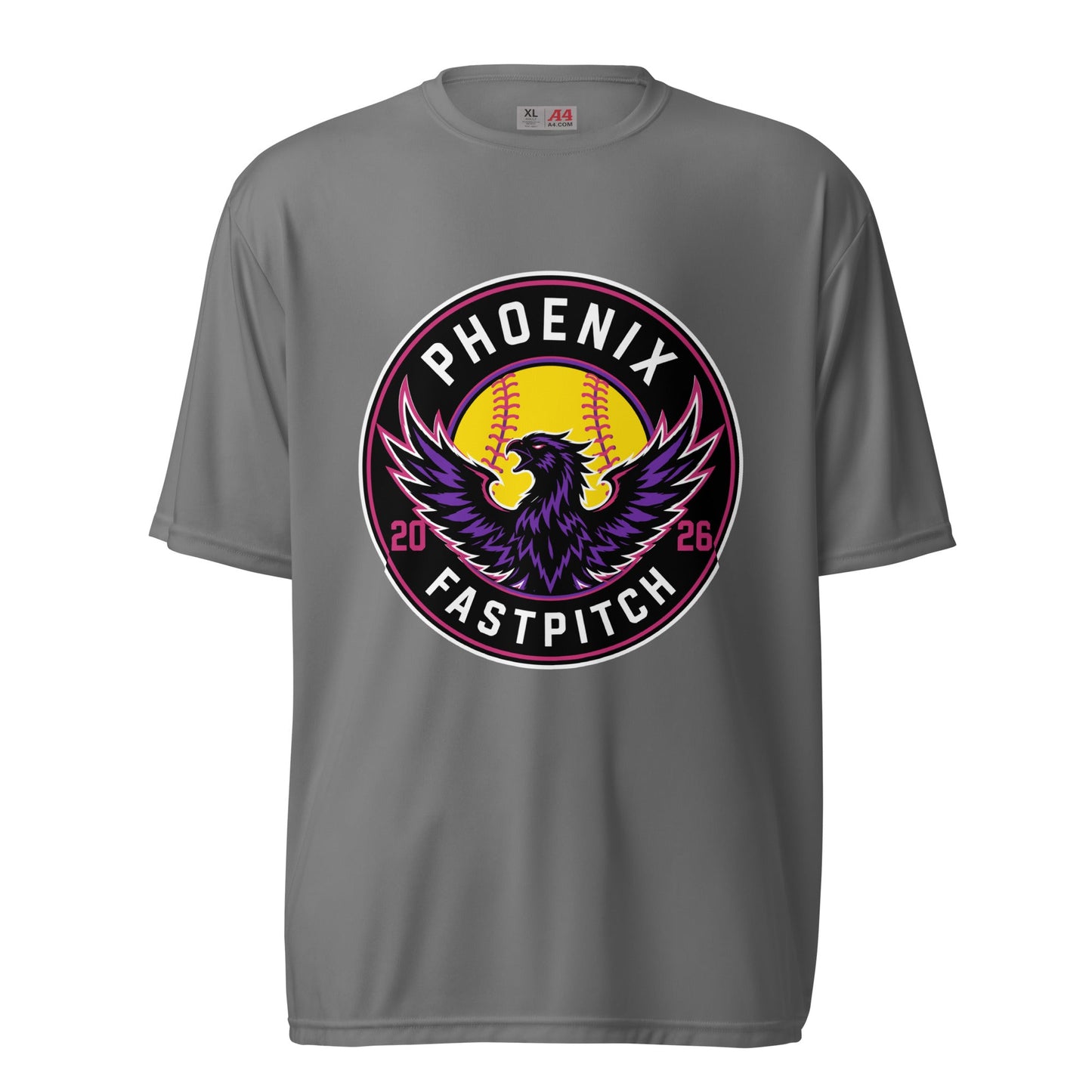 Active | Moisture Wicking Shirt | Phoenix Fastpitch | Badge Logo