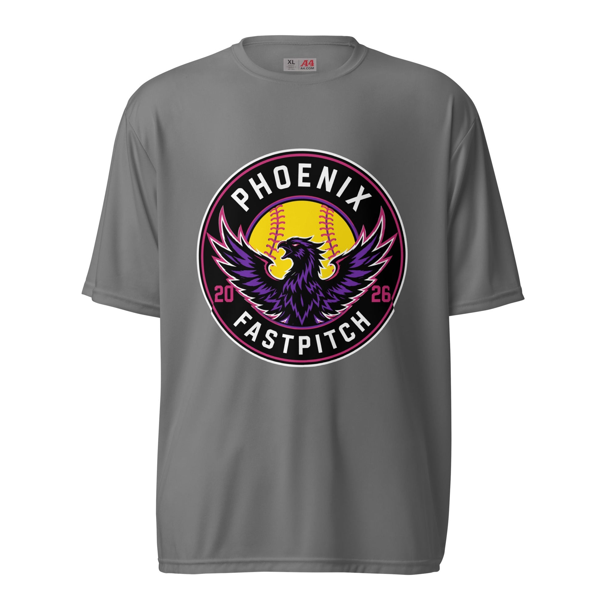 Active | Moisture Wicking Shirt | Phoenix Fastpitch | Badge Logo