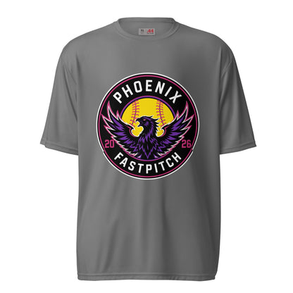 Active | Moisture Wicking Shirt | Phoenix Fastpitch | Badge Logo