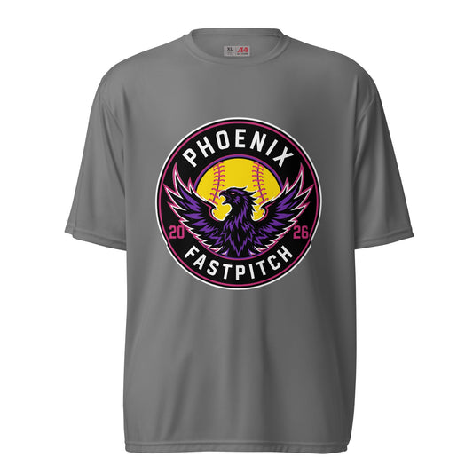 Active | Moisture Wicking Shirt | Phoenix Fastpitch | Badge Logo