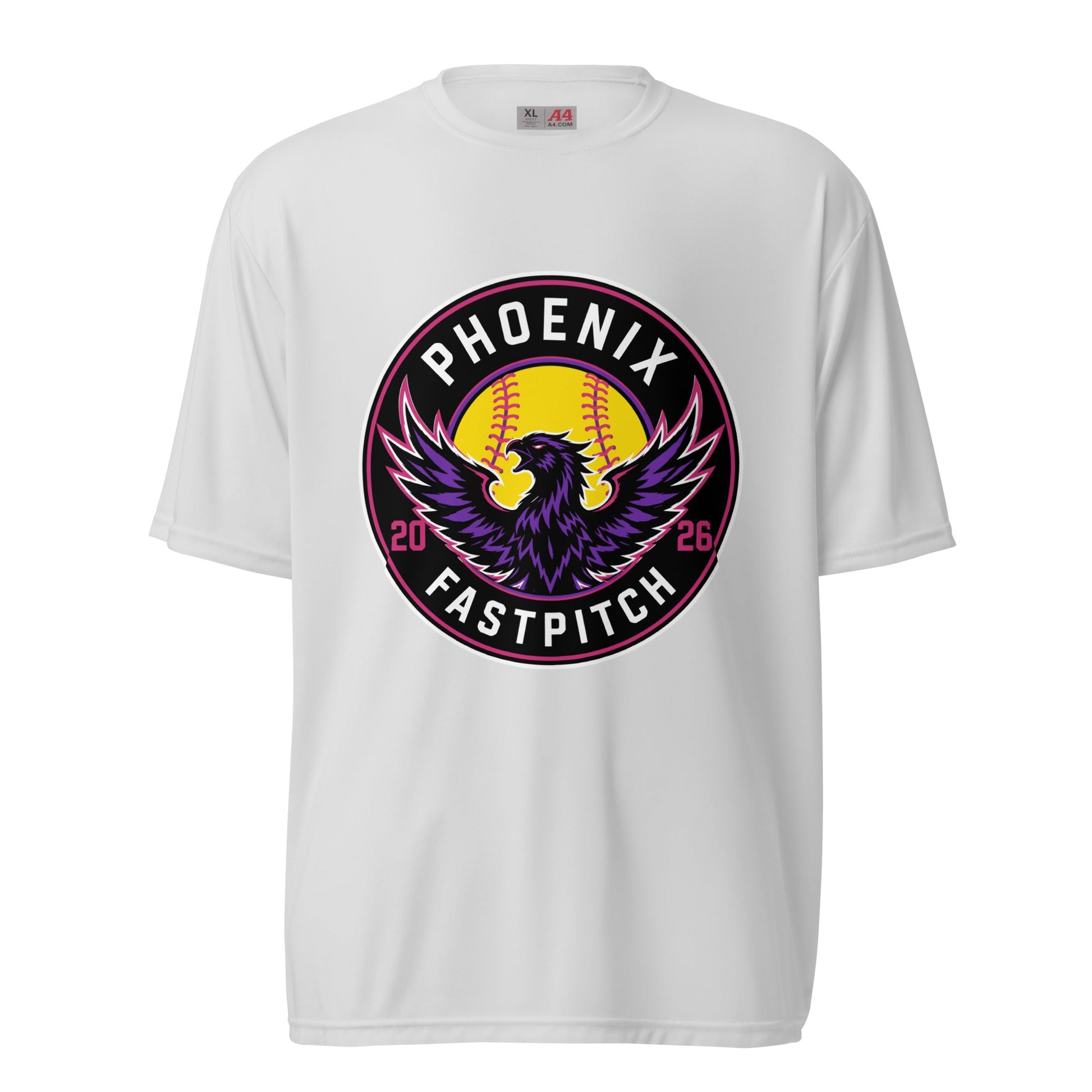 Active | Moisture Wicking Shirt | Phoenix Fastpitch | Badge Logo