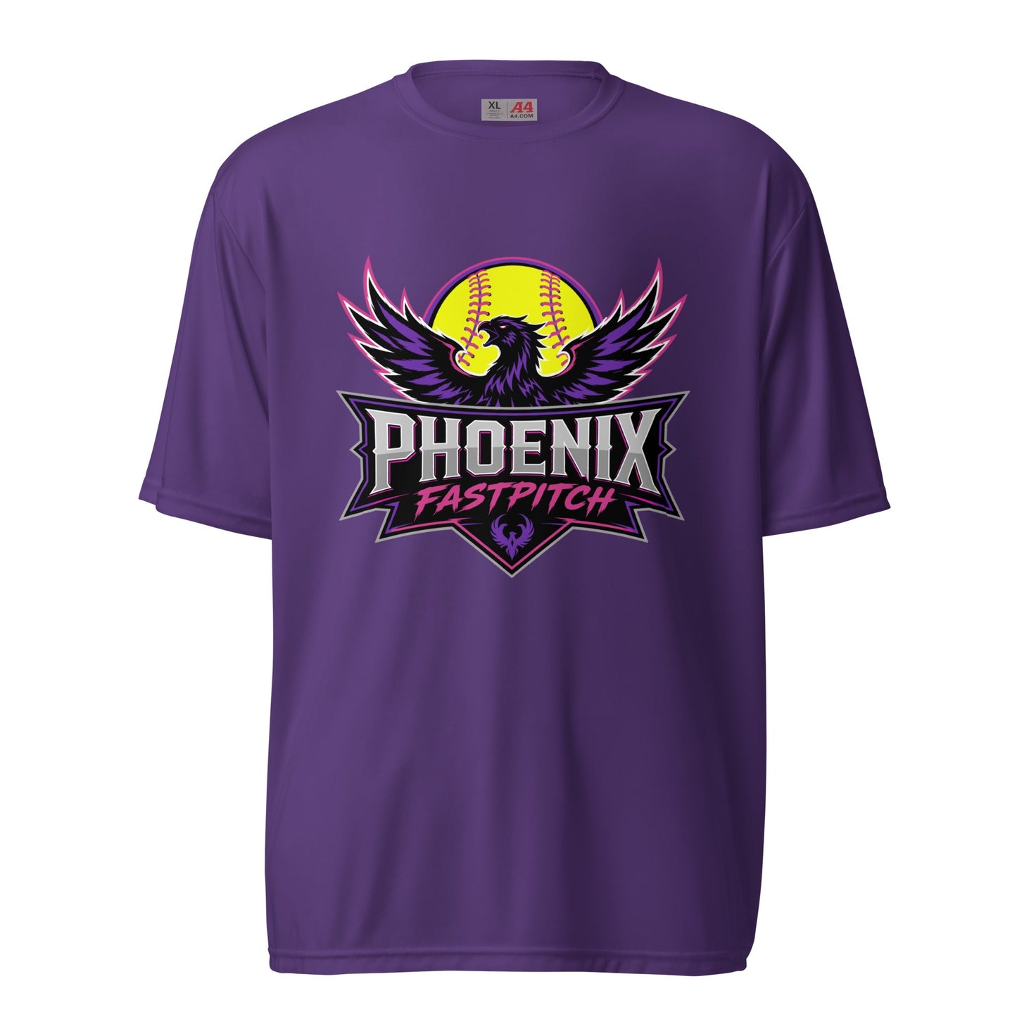 Active | Moisture Wicking Shirt | Phoenix Fastpitch | Emblem Logo