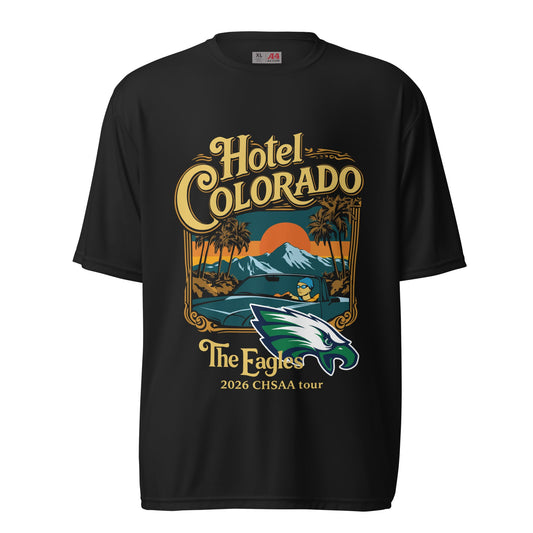 Active | Moisture Wicking Shirt | PINE CREEK SWIM & DIVE | Hotel Colorado Logo
