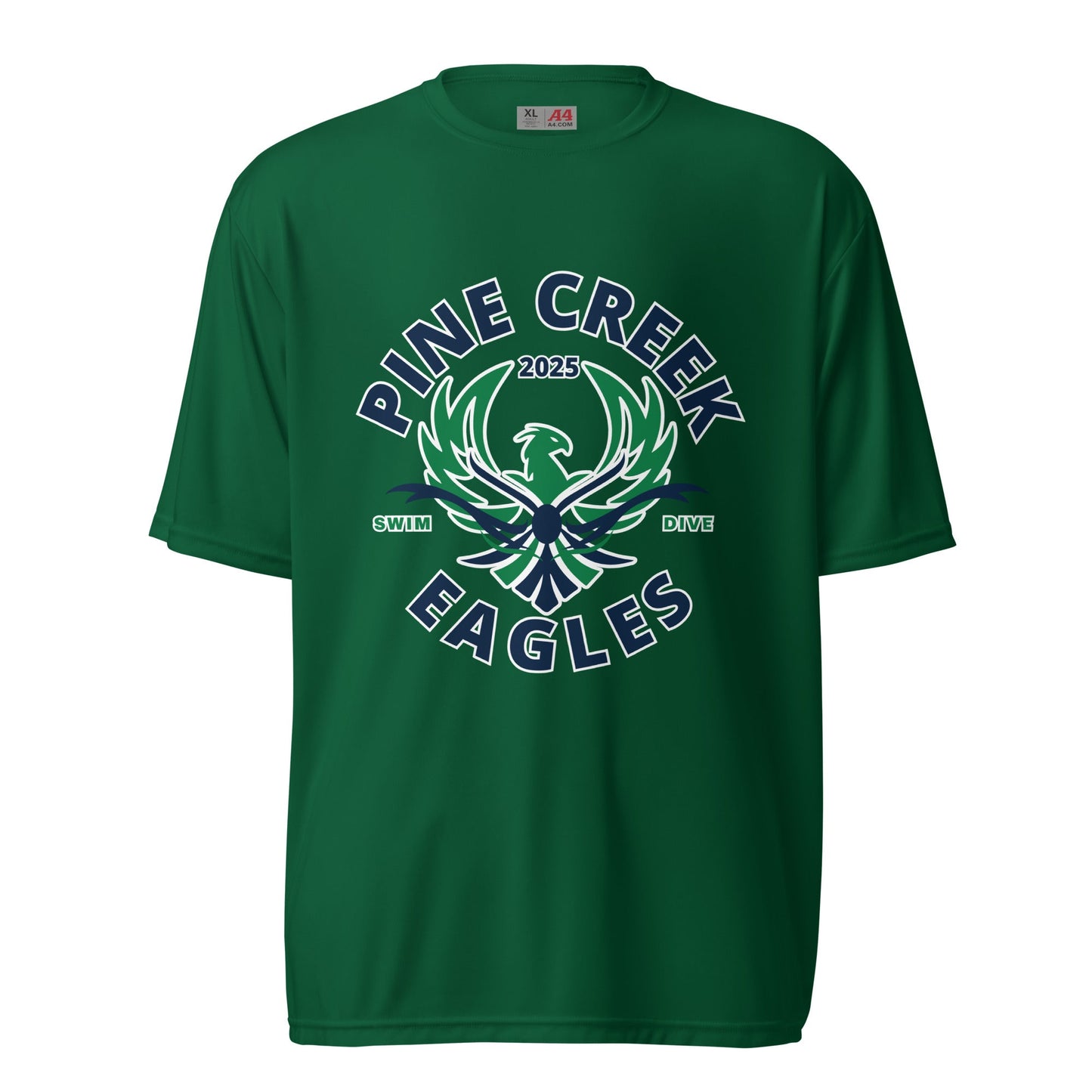 Active | Moisture Wicking Shirt | PINE CREEK SWIM & DIVE | Swim & Dive Logo