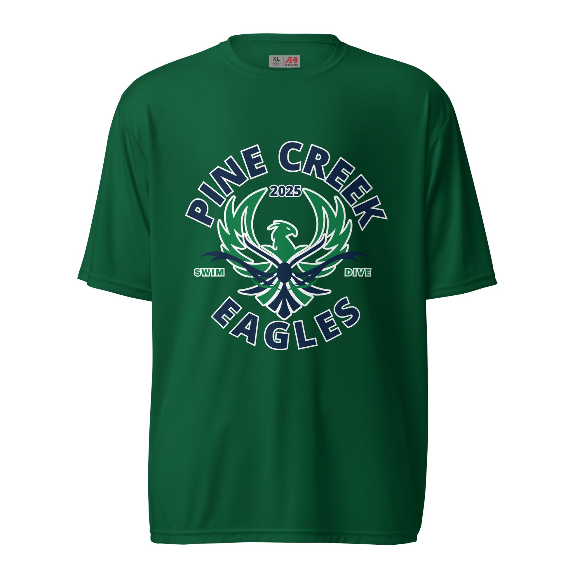 Active | Moisture Wicking Shirt | PINE CREEK SWIM & DIVE | Swim & Dive Logo