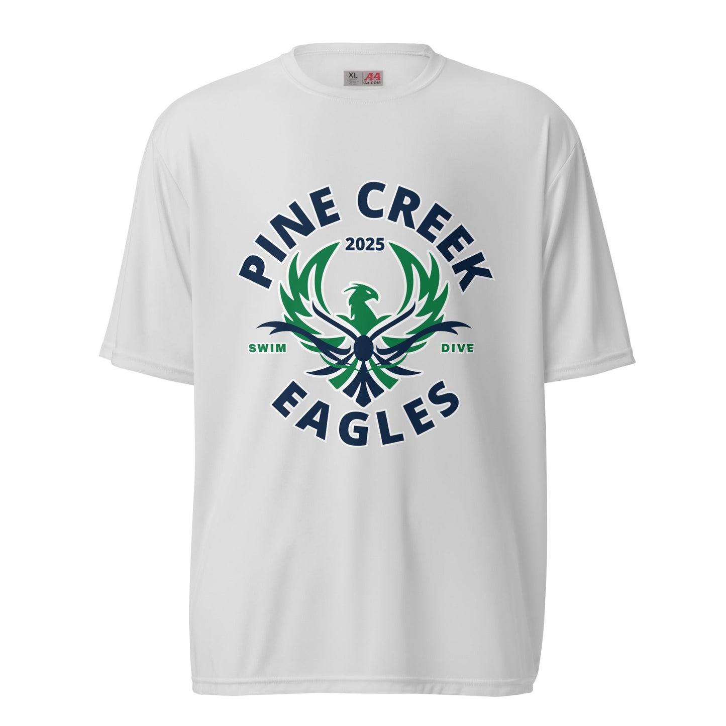 Active | Moisture Wicking Shirt | PINE CREEK SWIM & DIVE | Swim & Dive Logo