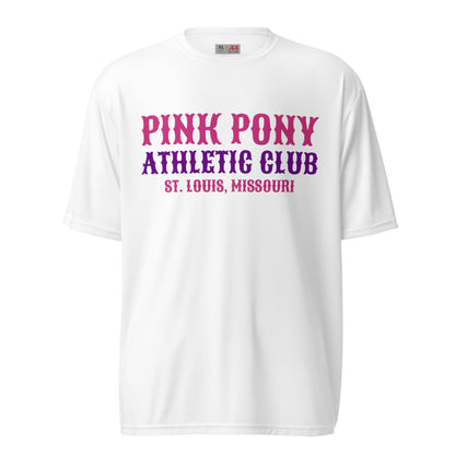 Active | Moisture Wicking Shirt | Pink Pony Athletic Club | Athletic Wordmark Logo