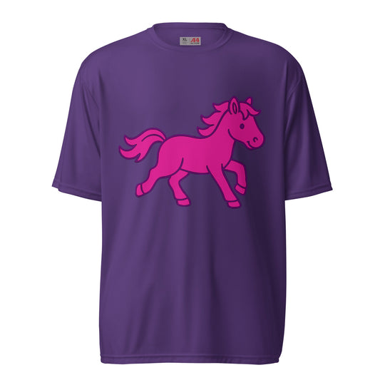 Active | Moisture Wicking Shirt | Pink Pony Athletic Club | Mascot Logo