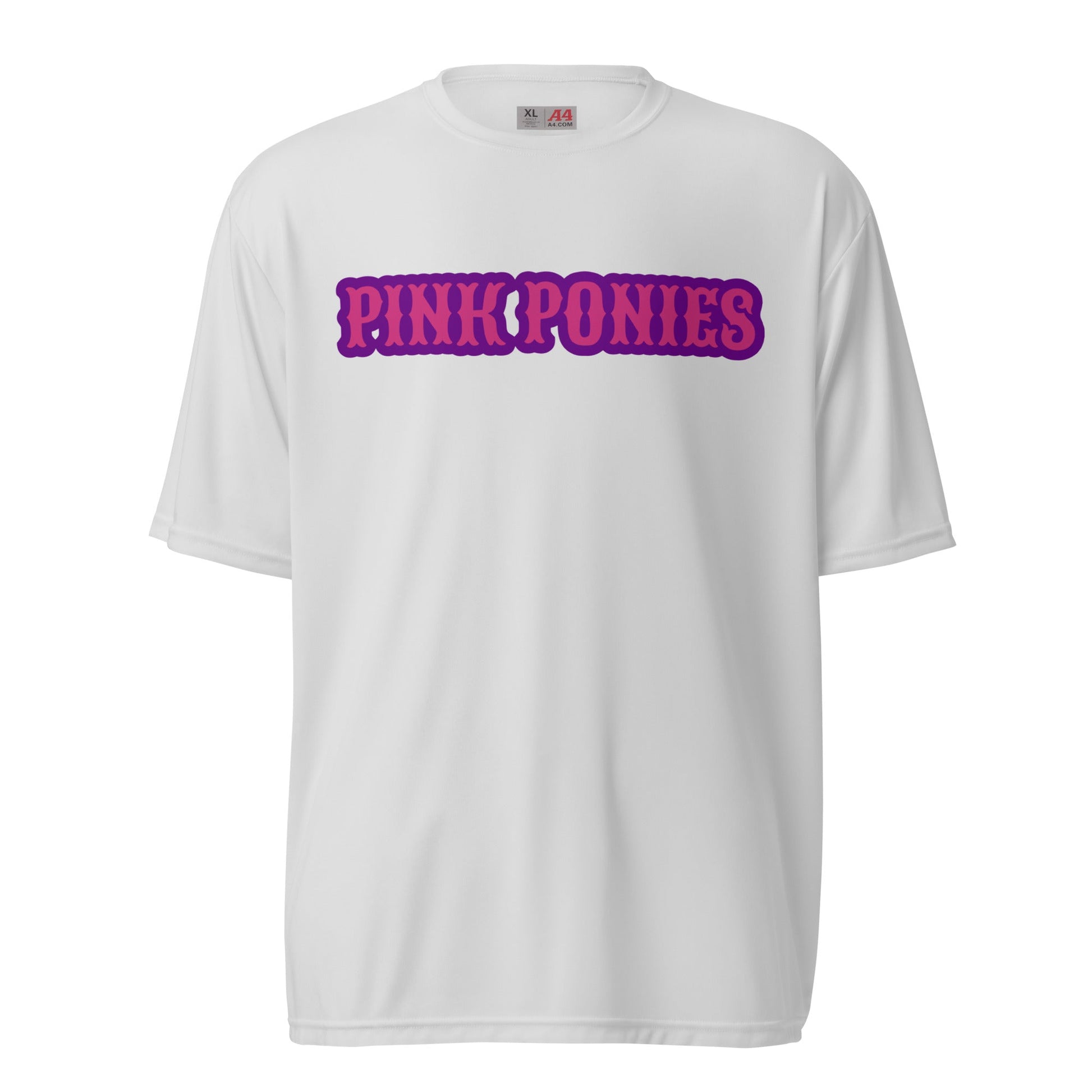Active | Moisture Wicking Shirt | Pink Pony Athletic Club | Script Logo
