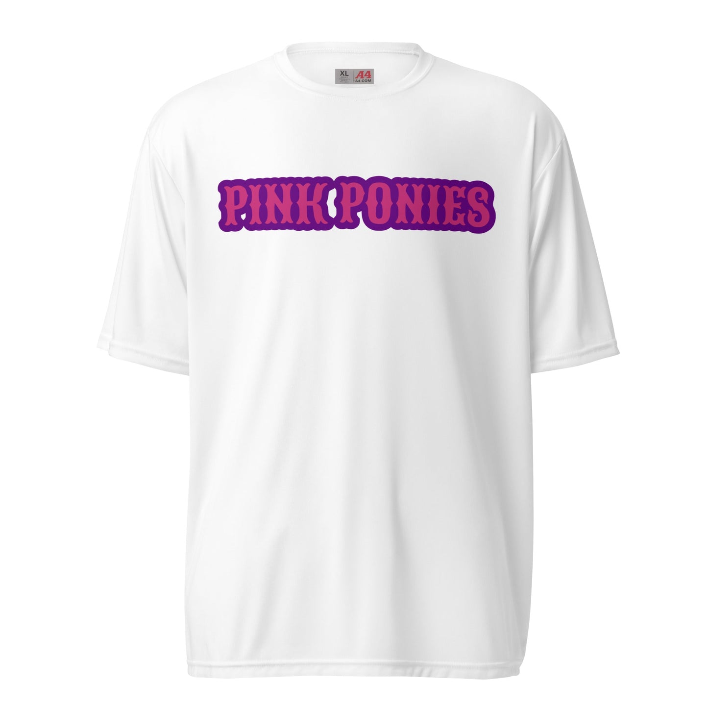 Active | Moisture Wicking Shirt | Pink Pony Athletic Club | Script Logo