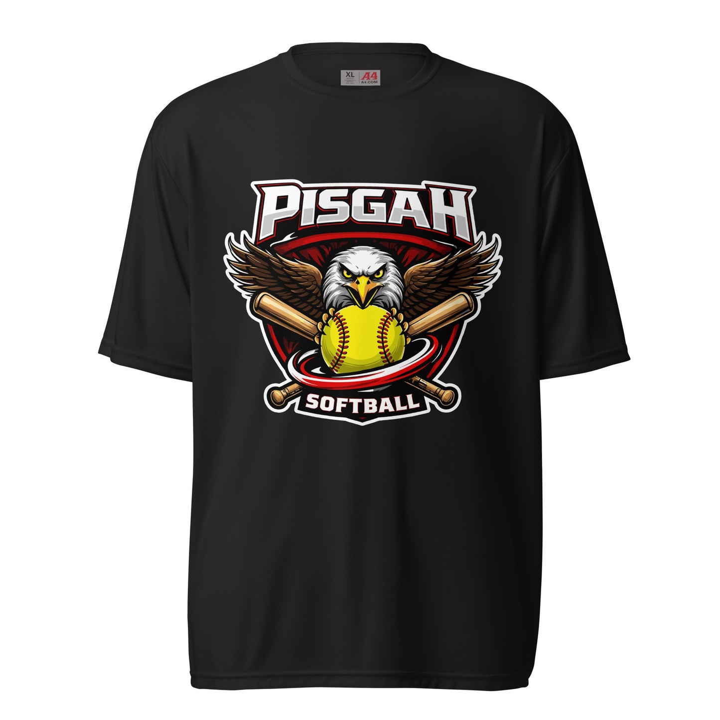 Active | Moisture Wicking Shirt | Pisgah Rec League | Eagle Softball Logo