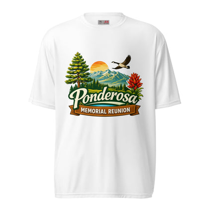 Active | Moisture Wicking Shirt | Ponderosa Reunion | Painted Mountain Crest Logo