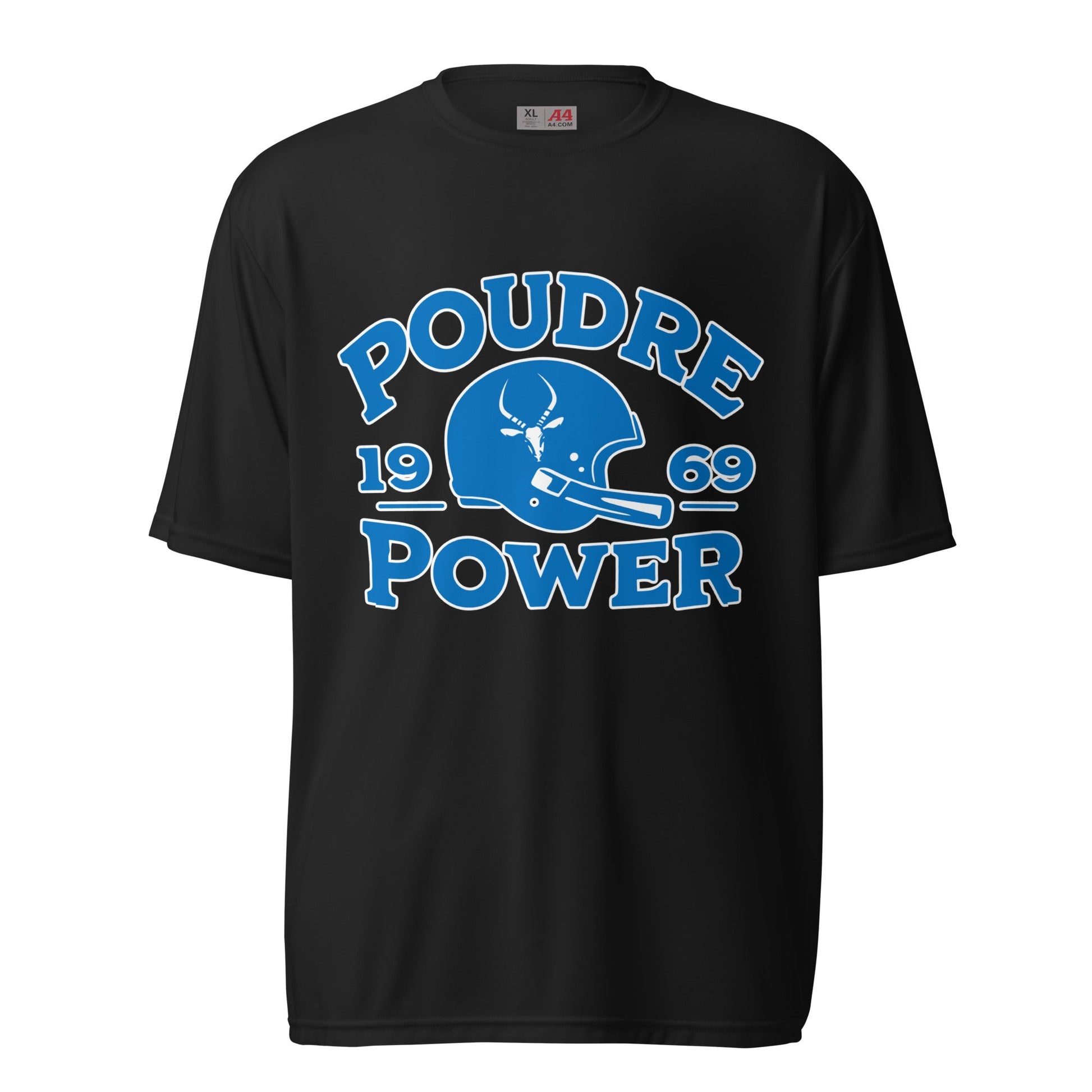 Active | Moisture Wicking Shirt | Poudre Football | Crest Logo