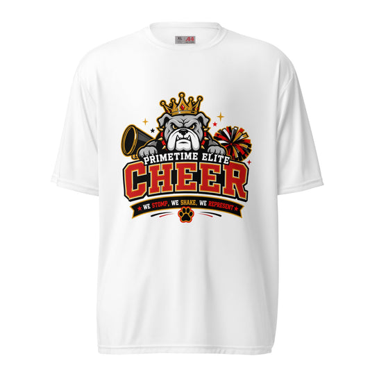 Active | Moisture Wicking Shirt | PTE Bulldog Cheer | Crest Logo