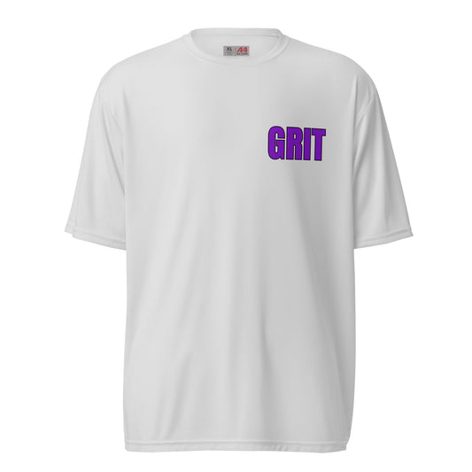 Active | Moisture Wicking Shirt | Pure Grit Softball | Purple Logo