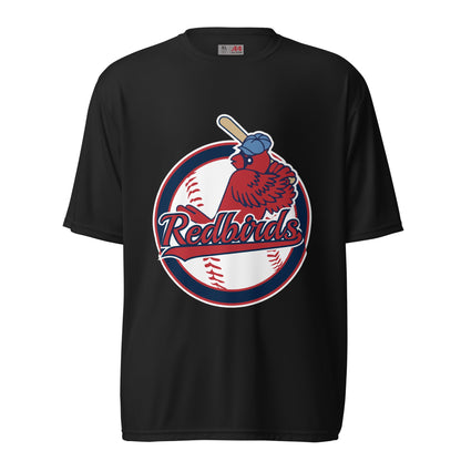 Active | Moisture Wicking Shirt | Redbirds | Vintage Badge Logo