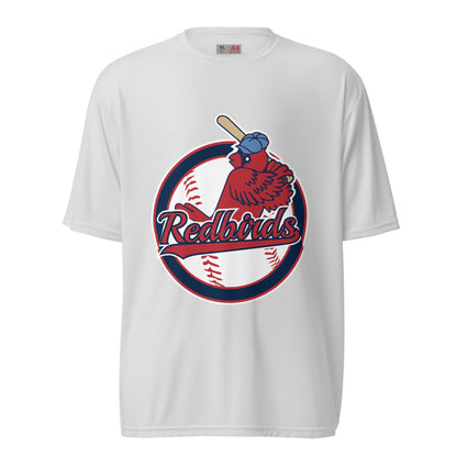 Active | Moisture Wicking Shirt | Redbirds | Vintage Badge Logo