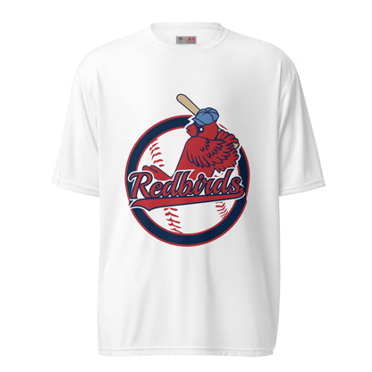 Active | Moisture Wicking Shirt | Redbirds | Vintage Badge Logo