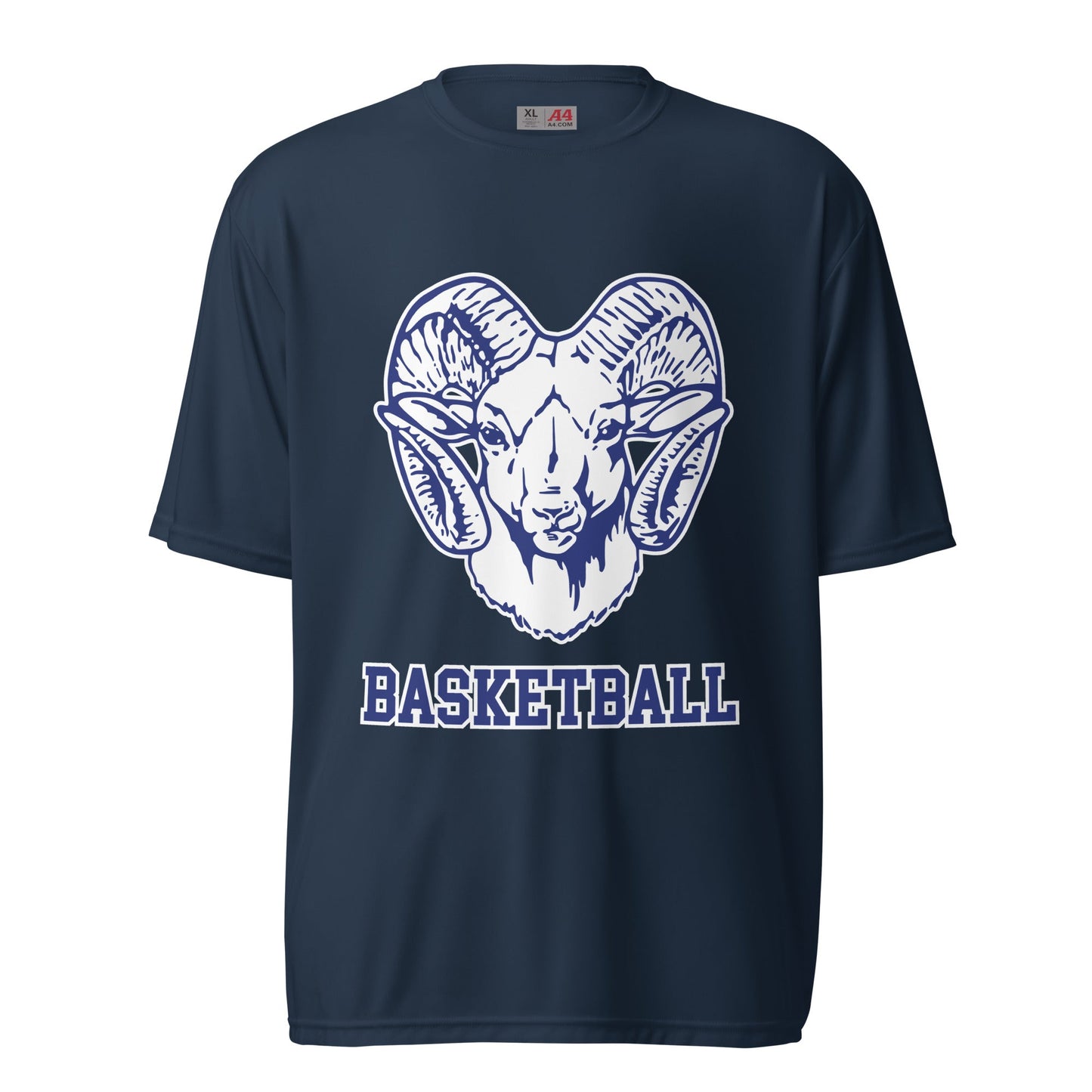 Active | Moisture Wicking Shirt | Rensselaer Rams | Basketball Logo