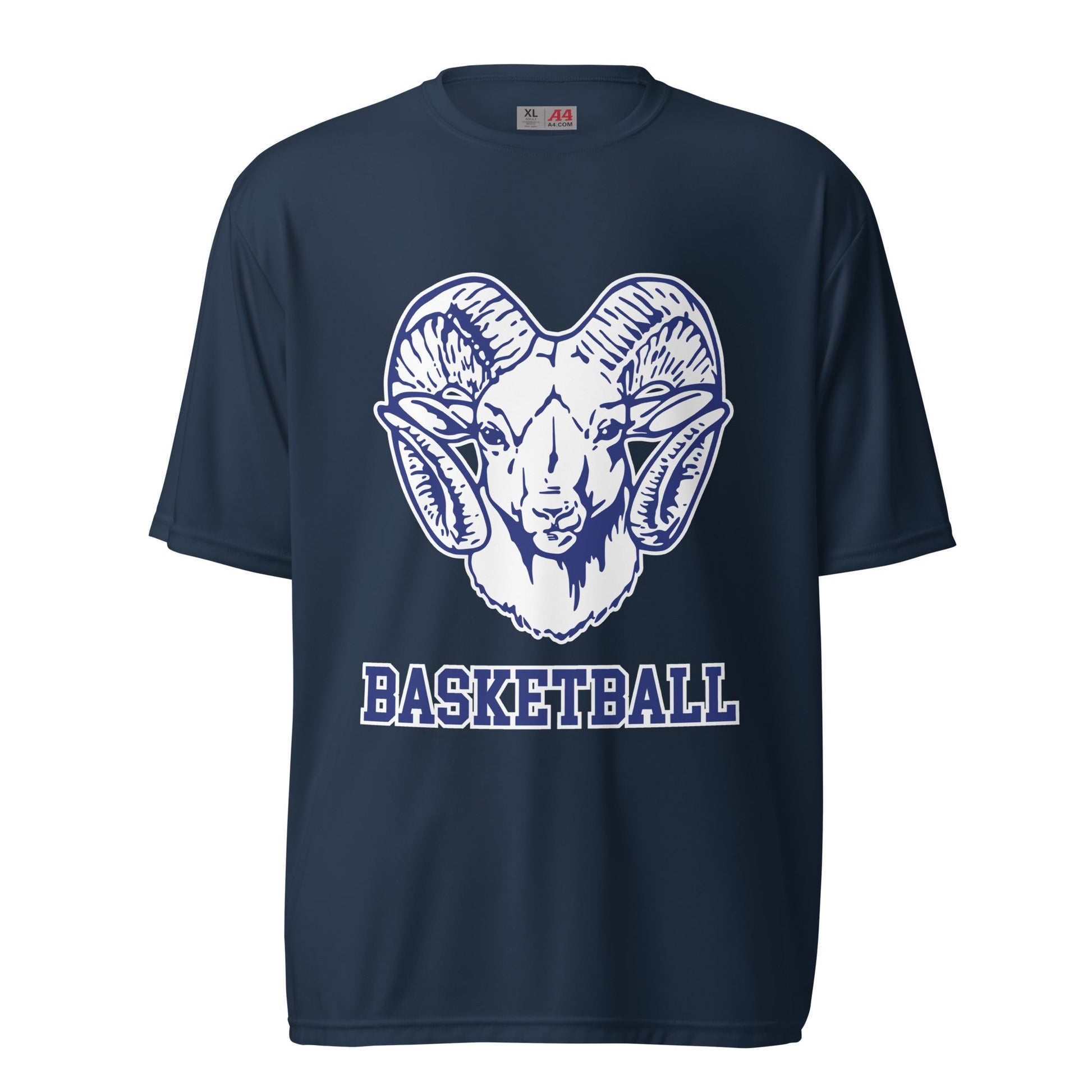 Active | Moisture Wicking Shirt | Rensselaer Rams | Basketball Logo
