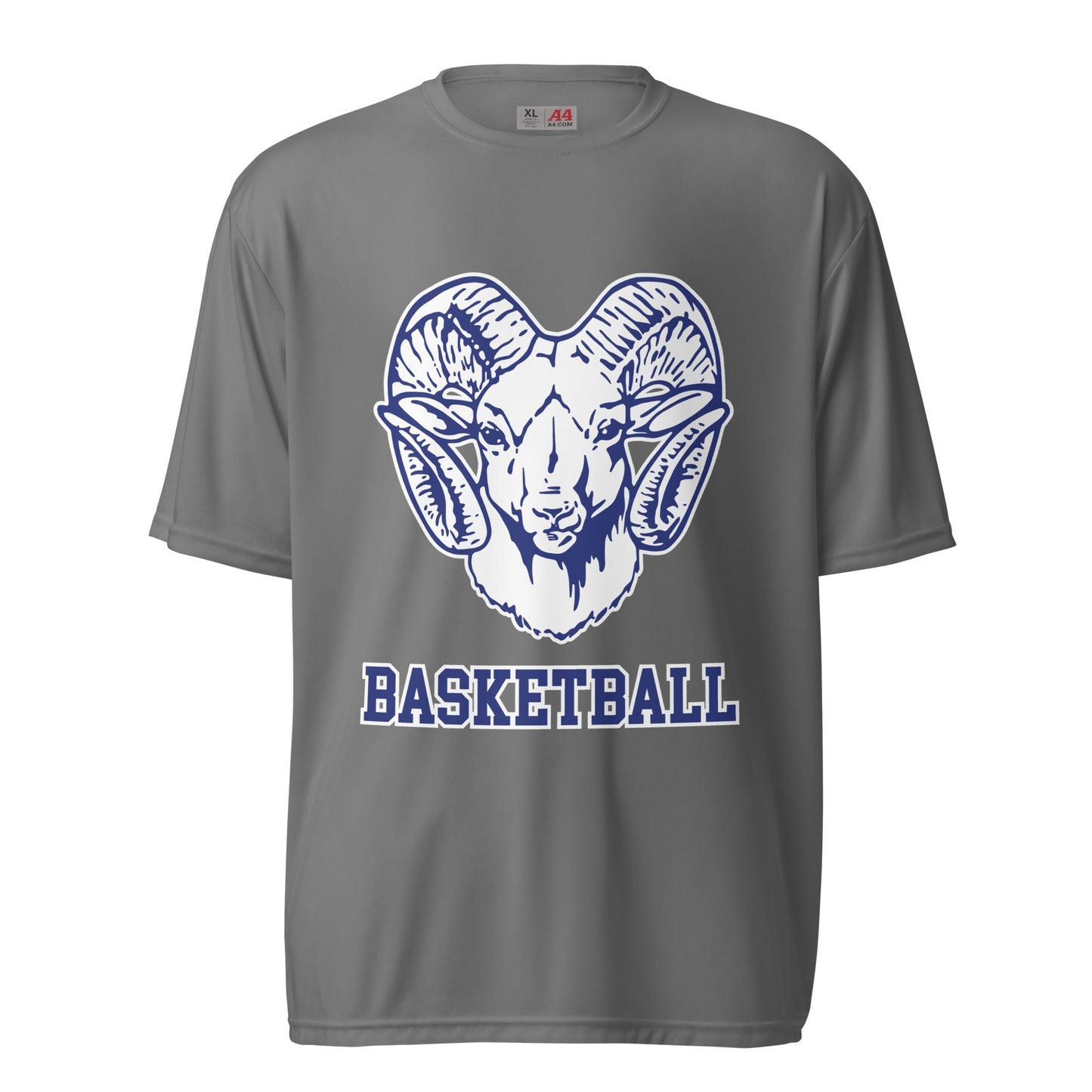 Active | Moisture Wicking Shirt | Rensselaer Rams | Basketball Logo