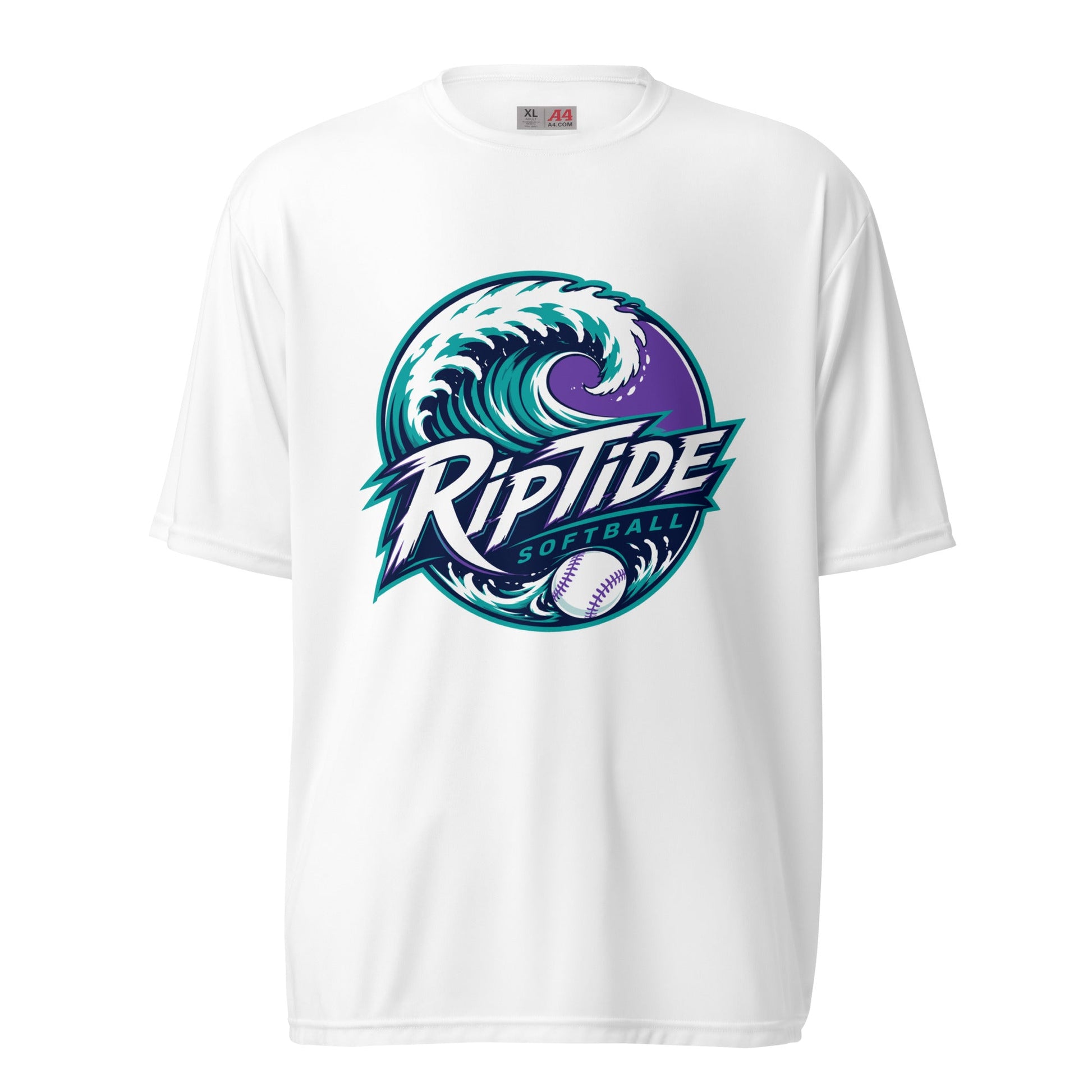 Active | Moisture Wicking Shirt | RipTide Softball | Emblem Logo