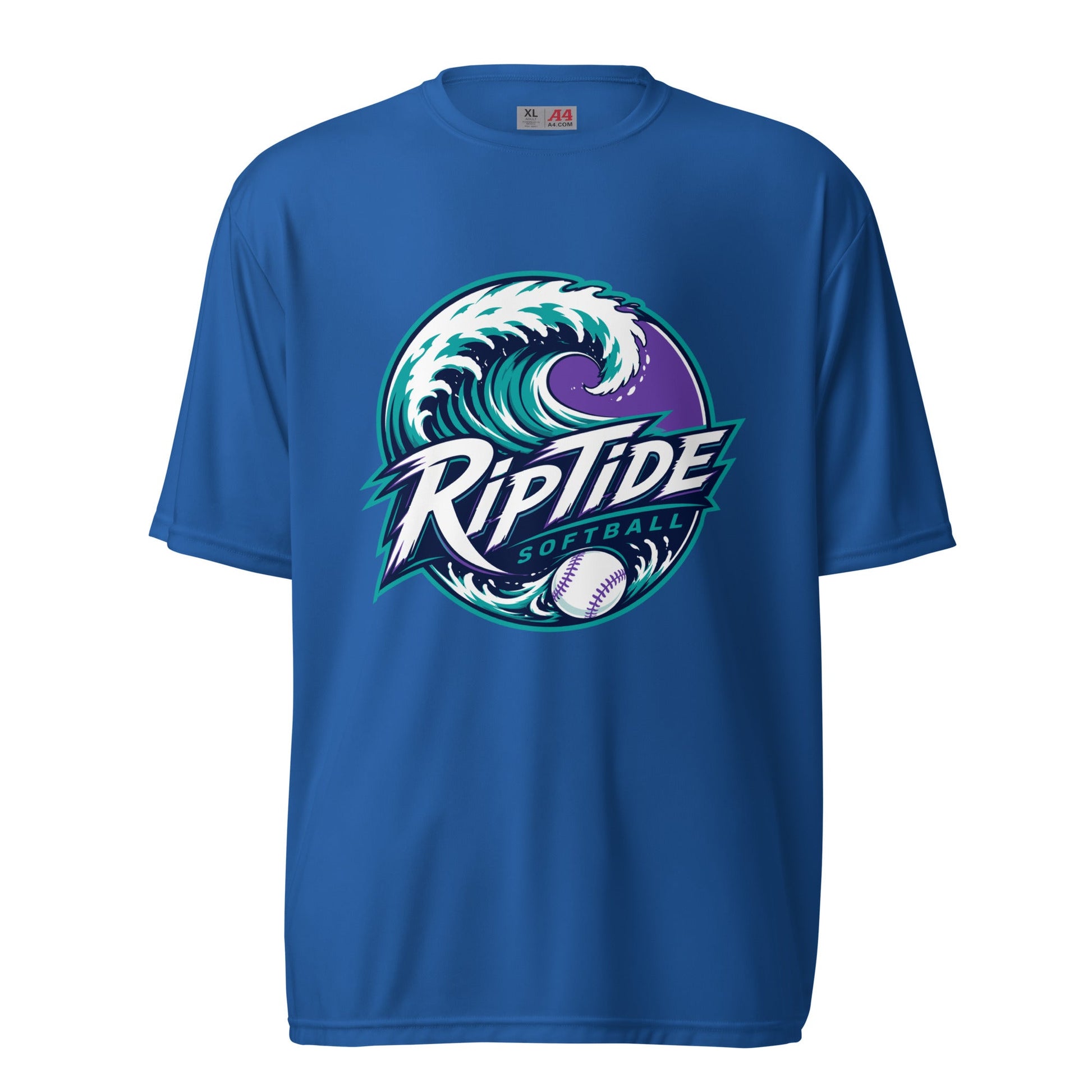 Active | Moisture Wicking Shirt | RipTide Softball | Emblem Logo