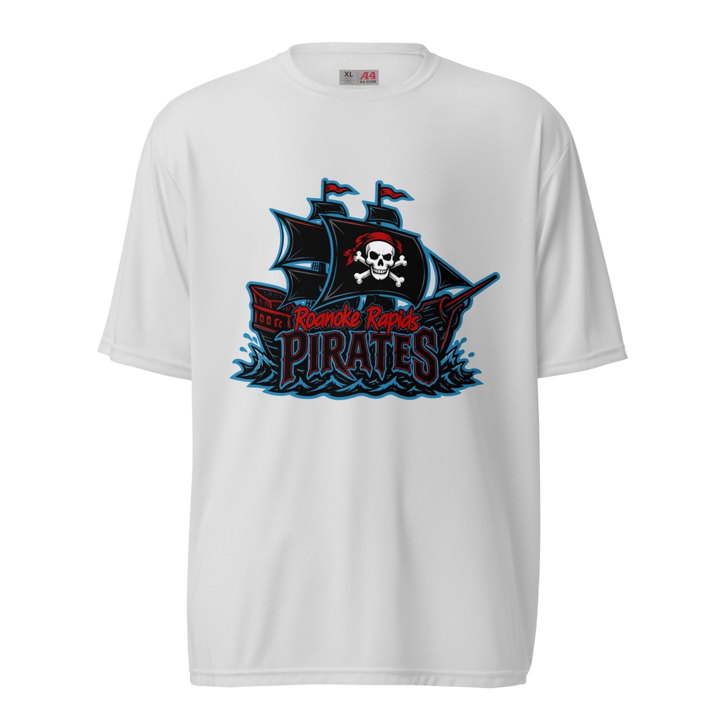 Active | Moisture Wicking Shirt | Roanoke Rapids Pirates | Black Sail Battlers Logo