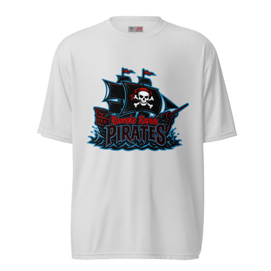 Active | Moisture Wicking Shirt | Roanoke Rapids Pirates | Black Sail Battlers Logo