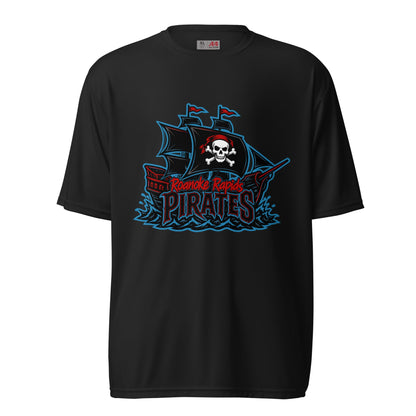 Active | Moisture Wicking Shirt | Roanoke Rapids Pirates | Black Sail Battlers Logo