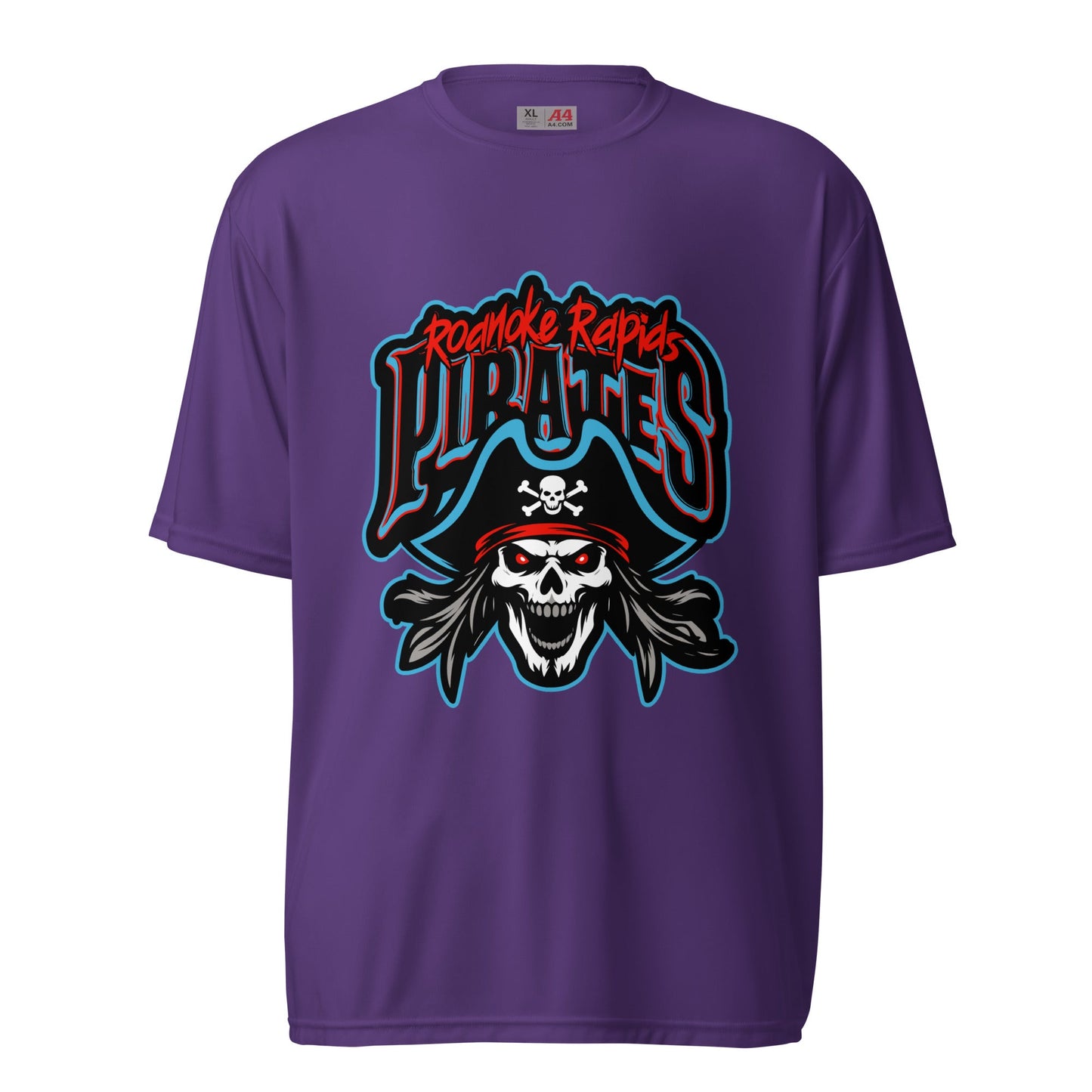 Active | Moisture Wicking Shirt | Roanoke Rapids Pirates | Reaver Captain Logo