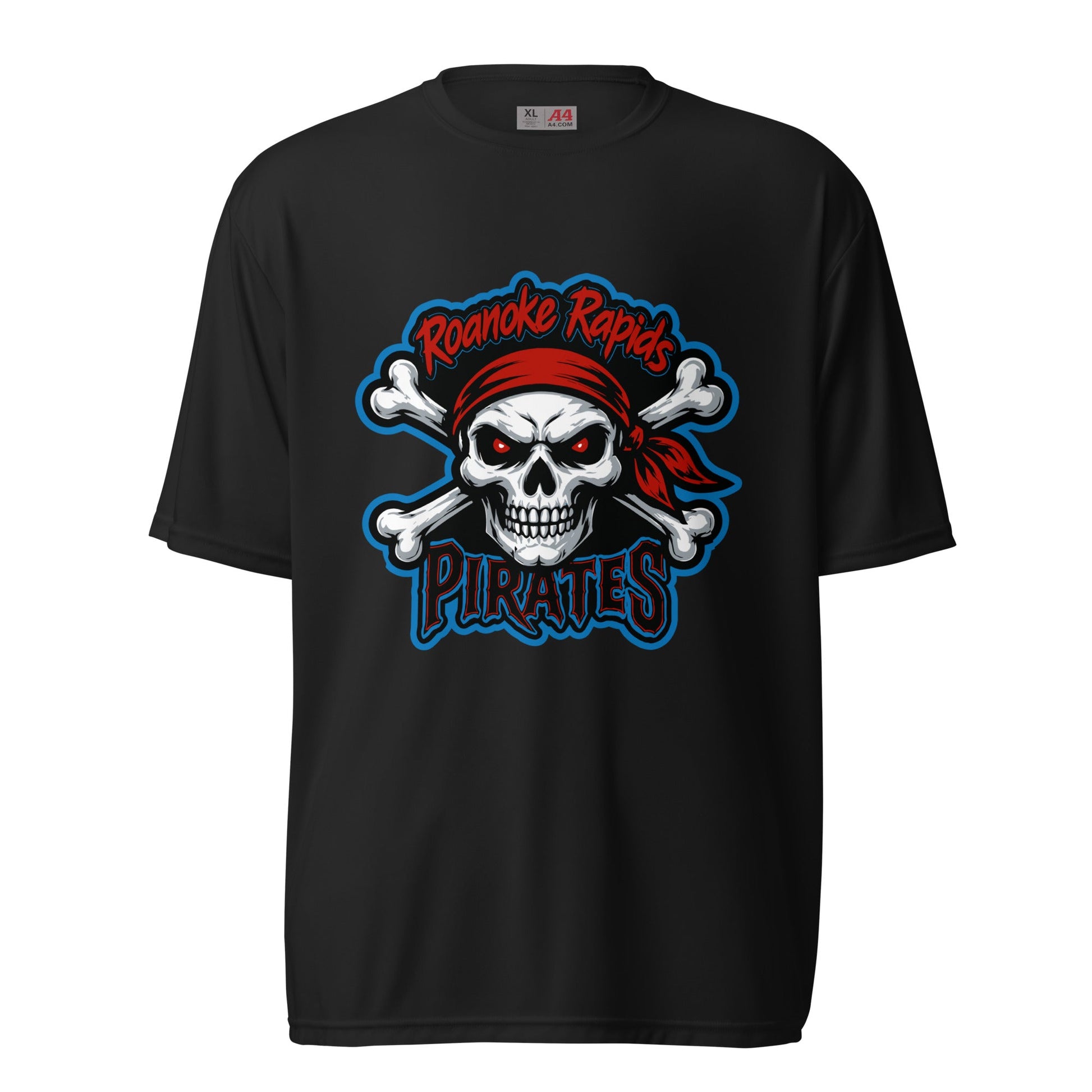 Active | Moisture Wicking Shirt | Roanoke Rapids Pirates | River Raiders Logo