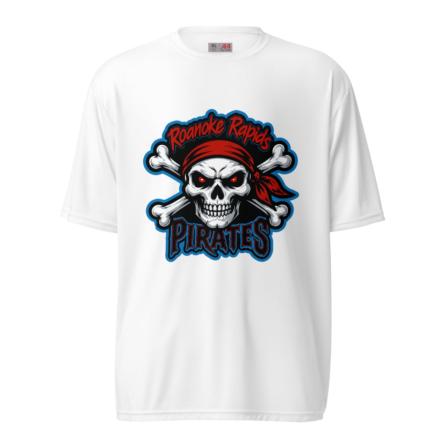 Active | Moisture Wicking Shirt | Roanoke Rapids Pirates | River Raiders Logo