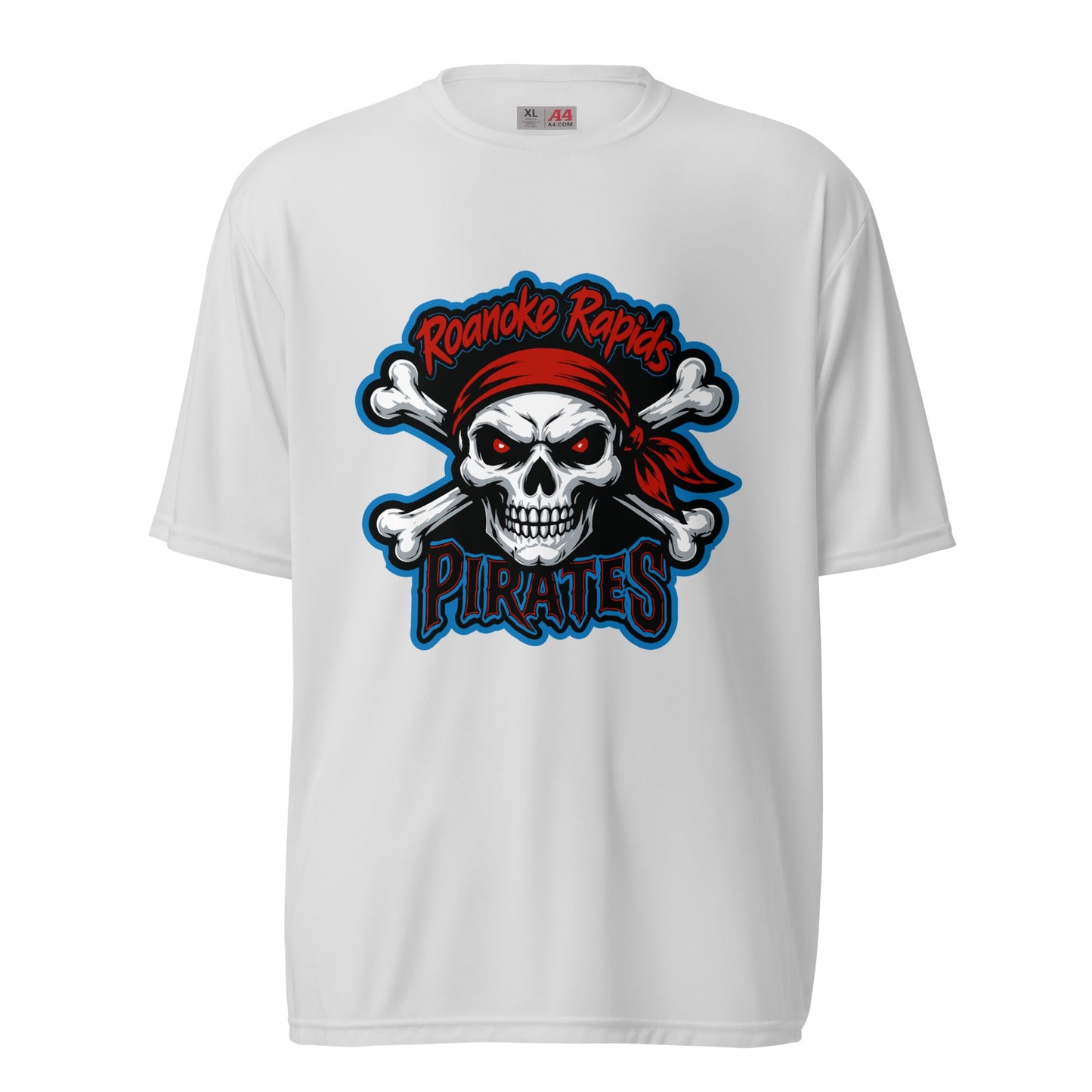 Active | Moisture Wicking Shirt | Roanoke Rapids Pirates | River Raiders Logo