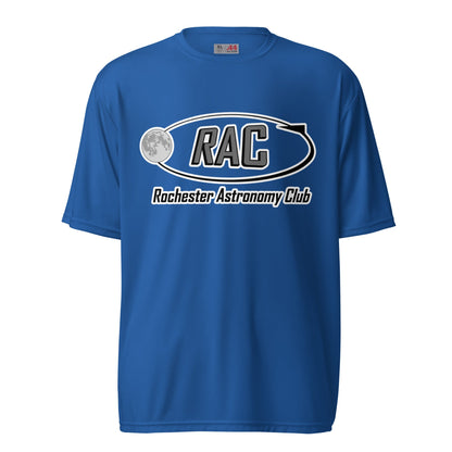 Active | Moisture Wicking Shirt | Rochester Astronomy Club | Orbit Logo