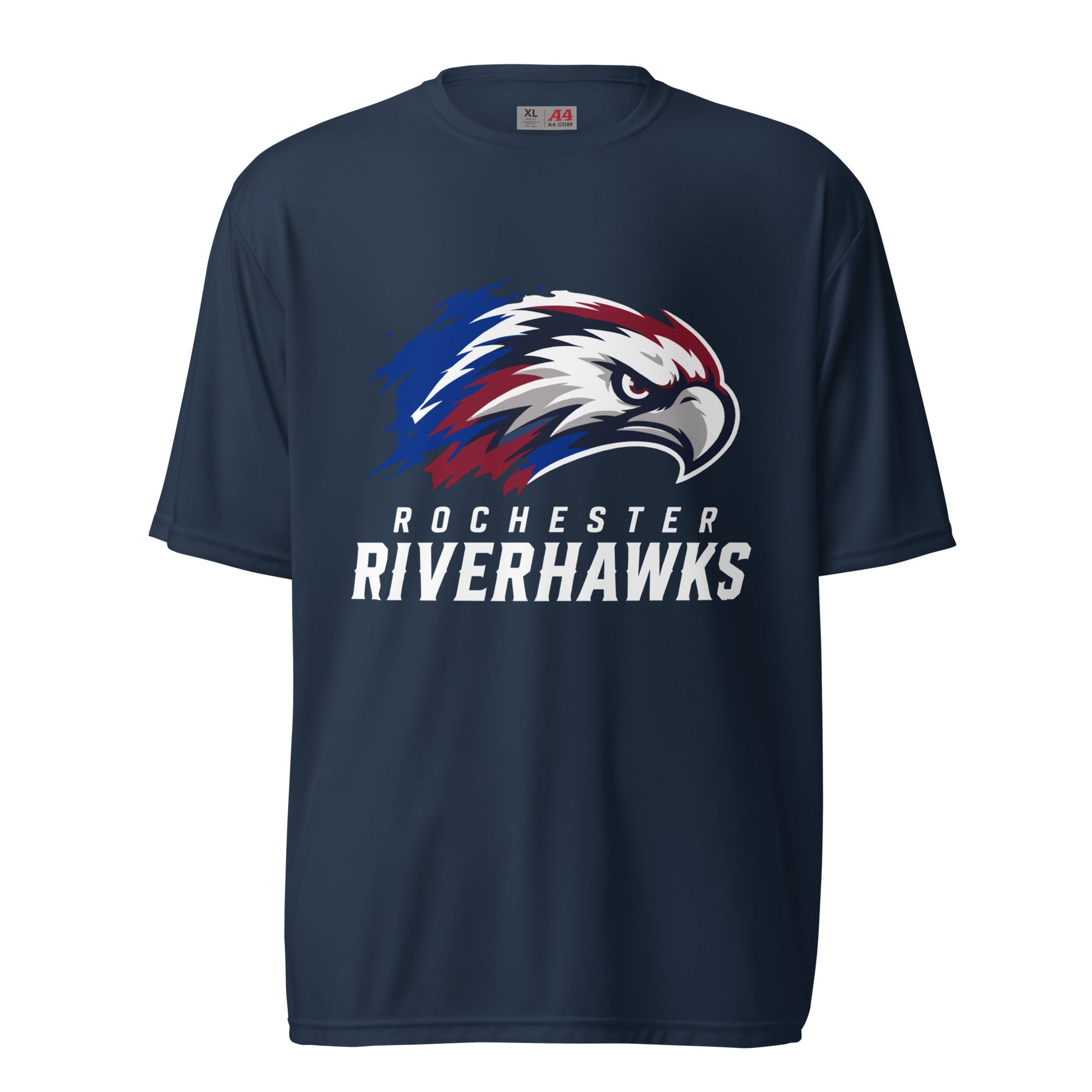 Active | Moisture Wicking Shirt | Rochester Riverhawks | Emblem Logo