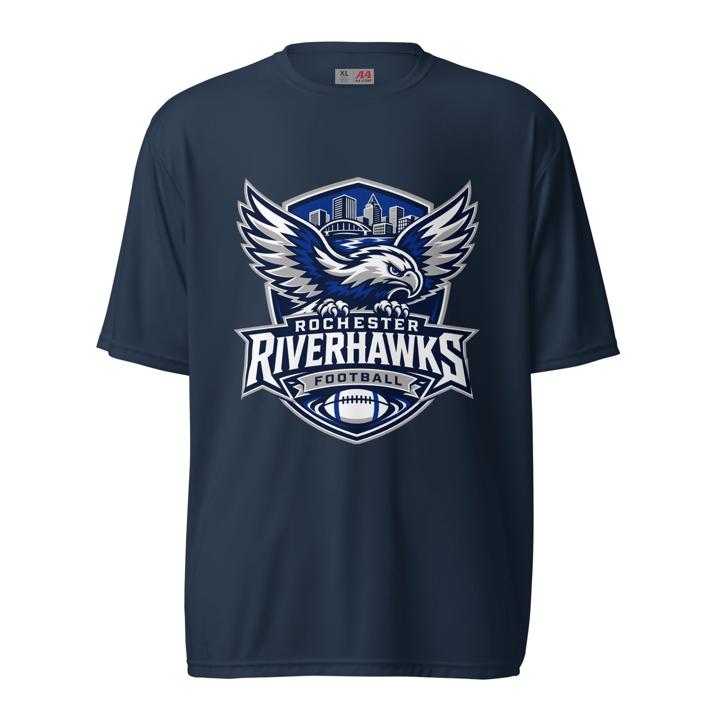 Active | Moisture Wicking Shirt | Rochester Riverhawks | Shield Logo