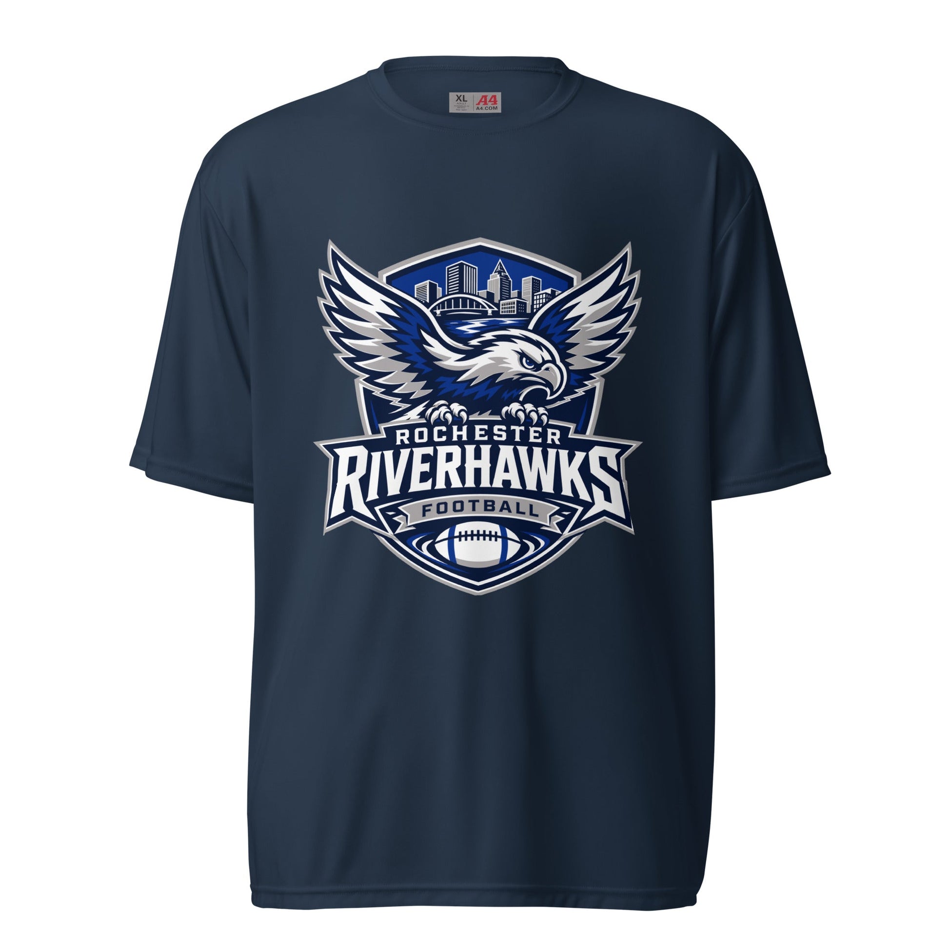 Active | Moisture Wicking Shirt | Rochester Riverhawks | Shield Logo