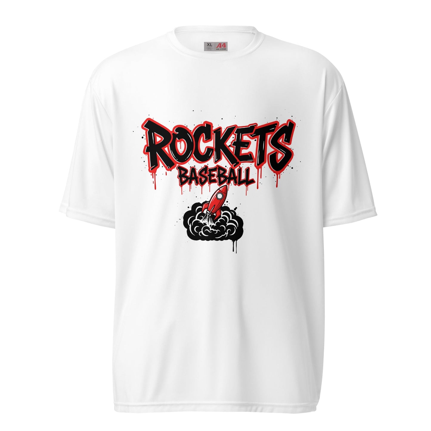 Active | Moisture Wicking Shirt | Rockets Baseball | Alt Logo 2