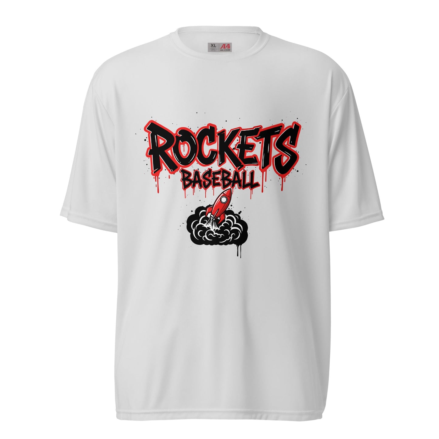 Active | Moisture Wicking Shirt | Rockets Baseball | Alt Logo 2
